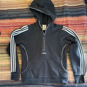 Adidas Black Half Zip-Up Sweatshirt